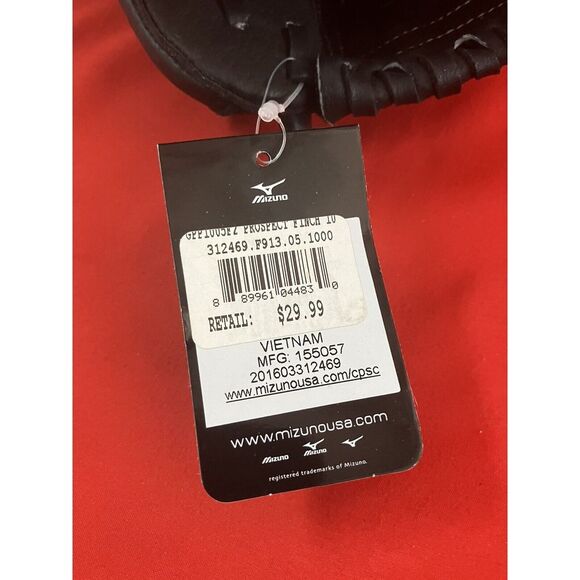 Mizuno Kids Finch Softball Glove‎ / 10" / Left Handed Thrower / LHT / GPP 1005F2 - Picture 13 of 13